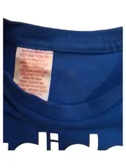 Vorschaubild 2 von Kinder T-Shirt Blau Gr. 98 Logo-Print Baumwolle Sportlich