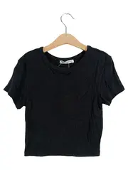 Vorschaubild 1 von Damen Basic Kurzarmshirt Schwarz Gr. M