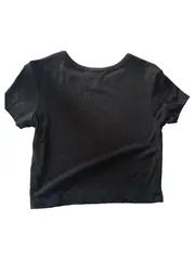 Vorschaubild 2 von Damen Basic Kurzarmshirt Schwarz Gr. M