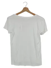 Vorschaubild 2 von LEVIS Damen T-Shirt V-Ausschnitt Basic Casual Weiß Gr. 34/XS Baumwolle