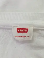 Vorschaubild 3 von LEVIS Damen T-Shirt V-Ausschnitt Basic Casual Weiß Gr. 34/XS Baumwolle