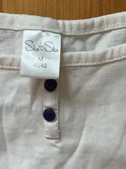 Vorschaubild 4 von Damen Camisole Top Basic Weiß Gr. 38/M Baumwolle
