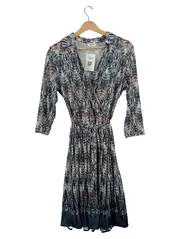 Vorschaubild 1 von Damen Wickelrock Gr. 40 L Mehrfarbig Grafisch Modern