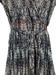 Vorschaubild 3 von Damen Wickelrock Gr. 40 L Mehrfarbig Grafisch Modern