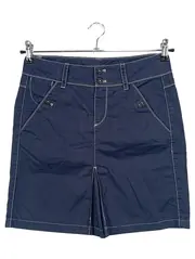 Vorschaubild 1 von Damen Minirock Gr. 36/S Blau Baumwolle Casual Preppy