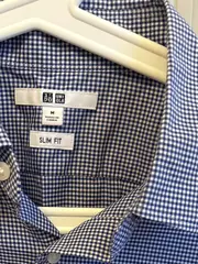 Vorschaubild 10 von Herren Business Hemd kariert Blau Gr. 48/M Langarm Baumwolle