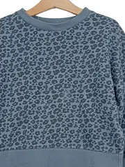 Vorschaubild 3 von MNG Kinder Pullover Leopardenmuster Blau Gr. 122 Baumwolle