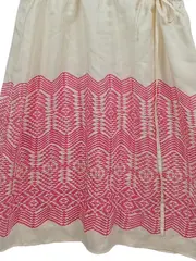 Vorschaubild 4 von Damen Sommerkleid Seide XS Ethno Stickerei Beige Pink