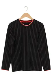 Vorschaubild 1 von TAIFUN Damen Pullover Gr. 36/S Schwarz Gestreift Klassisch Elegant