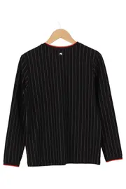 Vorschaubild 2 von TAIFUN Damen Pullover Gr. 36/S Schwarz Gestreift Klassisch Elegant