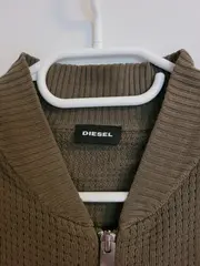 Vorschaubild 7 von Herren Strickjacke Bomberjacke Oliv Gr. M Only The Brave