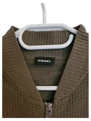 Vorschaubild 5 von Herren Strickjacke Bomberjacke Oliv Gr. M Only The Brave