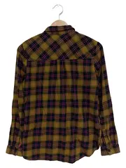 Vorschaubild 2 von Hemdbluse Damen 34/XS Kariert Gelb Baumwolle Langarm Casual