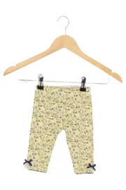 Vorschaubild 1 von Mädchen Leggings Gr. 68 Gelb Blumenmuster Schleifen