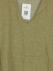 Vorschaubild 2 von EDC Damen Bluse Grün Tupfenmuster Einheitsgröße Casual Kurzarm