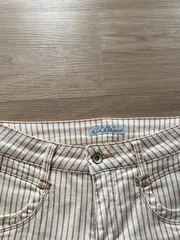 Vorschaubild 3 von Damen Jeans Shorts Gr. 36 Gestreift Casual Beige Braun
