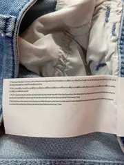 Vorschaubild 5 von Damen Jeans Slim Fit W34/L27 Blau Casual Fransen Hose