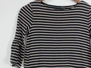 Vorschaubild 4 von Damen Langarmshirt Streifen Glockenärmel Wolle Gr. 34;XS