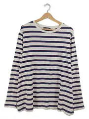 Vorschaubild 1 von Damen Pullover Gr. 52, 54 Mehrfarbig Gestreift Langarm Rippstrick
