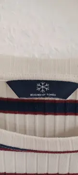 Vorschaubild 3 von Damen Pullover Gr. 52, 54 Mehrfarbig Gestreift Langarm Rippstrick