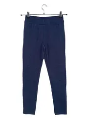 Vorschaubild 1 von Mädchen Leggings Motorrad-Stil Blau Gr. 164 Baumwolle