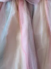 Vorschaubild 5 von Mädchen festliches Tüllkleid Regenbogen Gr. 122 Mehrfarbig