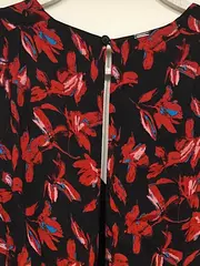 Vorschaubild 5 von Damen Festliches Kleid Gr. 34/XS Blumenmuster Elegant Mehrfarbig