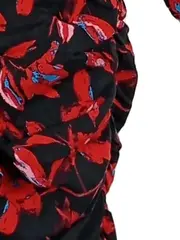 Vorschaubild 7 von Damen Festliches Kleid Gr. 34/XS Blumenmuster Elegant Mehrfarbig