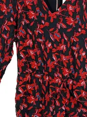 Vorschaubild 3 von Damen Festliches Kleid Gr. 34/XS Blumenmuster Elegant Mehrfarbig