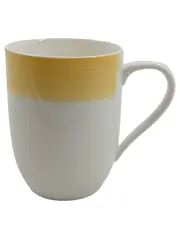 Vorschaubild 1 von Tasse Premium Porzellan Gelb Weiß 300ml Made in Germany