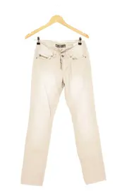 Vorschaubild 1 von Damen Stoffhose W36/L30 Beige Straight Casual Jeans-Hose