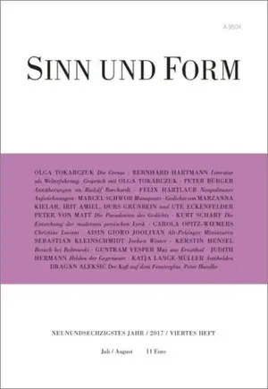 SINN UND FORM Zeitschrift
