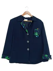 Vorschaubild 1 von Damen Blazer Jacke Elegant Blau Gr. 46