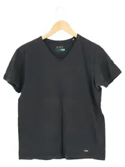 Vorschaubild 1 von Damen T-Shirt Gr. 36/S Schwarz Casual V-Ausschnitt