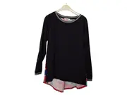 Vorschaubild 1 von Damen Sweatshirt Gr. 34/XS Schwarz Casual Baumwolle
