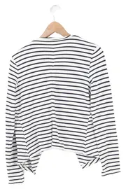 Vorschaubild 2 von Damen Blazer 36/S Weiß-Blau Gestreift Maritim Casual Baumwolle