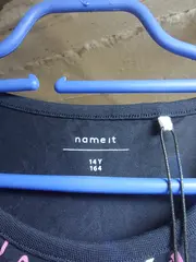 Vorschaubild 5 von Kleid mit Herzmuster Gr. 164 Blau Freizeitkleid