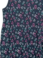 Vorschaubild 3 von Kleid mit Herzmuster Gr. 164 Blau Freizeitkleid