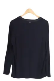 Vorschaubild 2 von Damen Bluse Gr. 40/M Schwarz Elegant Business Langarm Viskose