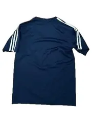 Vorschaubild 2 von Sport Shirt Herren Gr. M Blau 3-Streifen T-Shirt Kurzarm