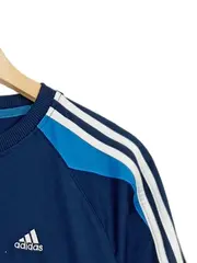 Vorschaubild 4 von Sport Shirt Herren Gr. M Blau 3-Streifen T-Shirt Kurzarm