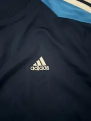 Vorschaubild 3 von Sport Shirt Herren Gr. M Blau 3-Streifen T-Shirt Kurzarm