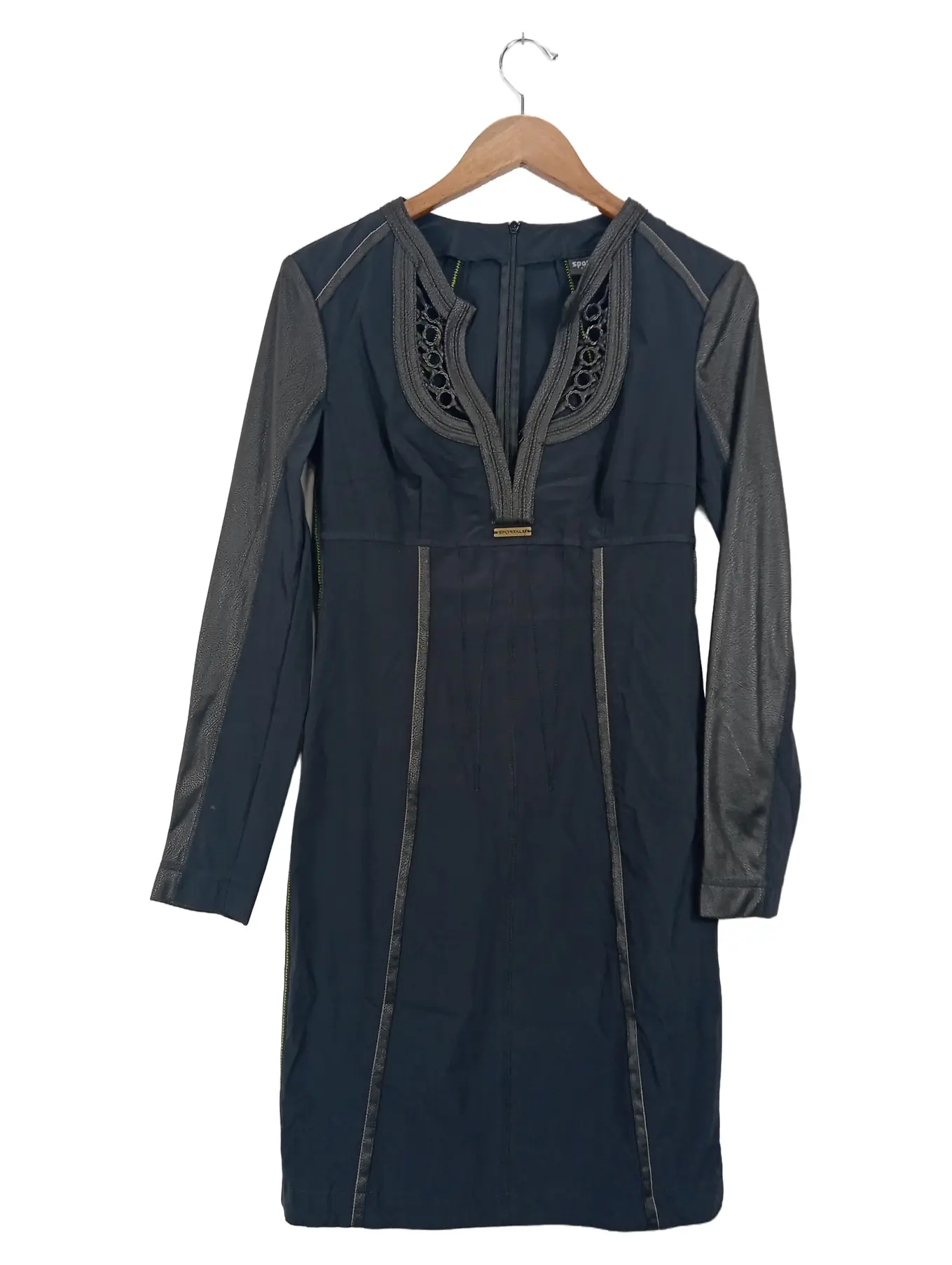 SPORTALM KITZBÜHEL Sportalm Damen festliches Kleid Gr. 40 Blau Elegant Langarm Midikleid