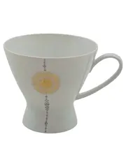 Vorschaubild 1 von Tasse Porzellan Weiß Gold Blumen Muster Germany Retro