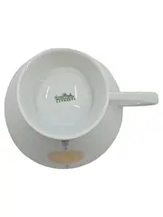Vorschaubild 2 von Tasse Porzellan Weiß Gold Blumen Muster Germany Retro