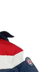 Vorschaubild 3 von Kinder Winterjacke Kapuze Logo Gr. 140 Mehrfarbig Sportlich