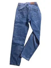 Vorschaubild 2 von Mom Jeans Damen Gr. 34 Hellblau High Waist Straight Casual