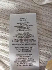 Vorschaubild 6 von Kinder Pullover Gr. 104 Weiß Rippstrick Klassisch