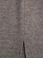 Vorschaubild 4 von Damen A-Linienrock Grau Wolle Gr. 42;XL