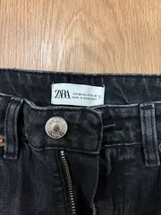 Vorschaubild 4 von Mom Jeans Damen Gr. 36/S High Waist Grau Denim Hose